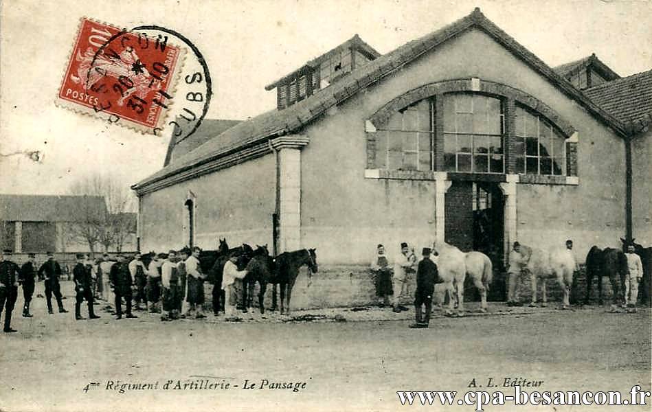 4me Régiment d Artillerie - Le Pansage